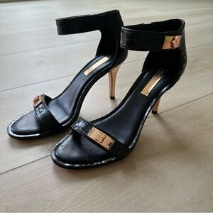bcbg maxazria black stiletto sandals size 9